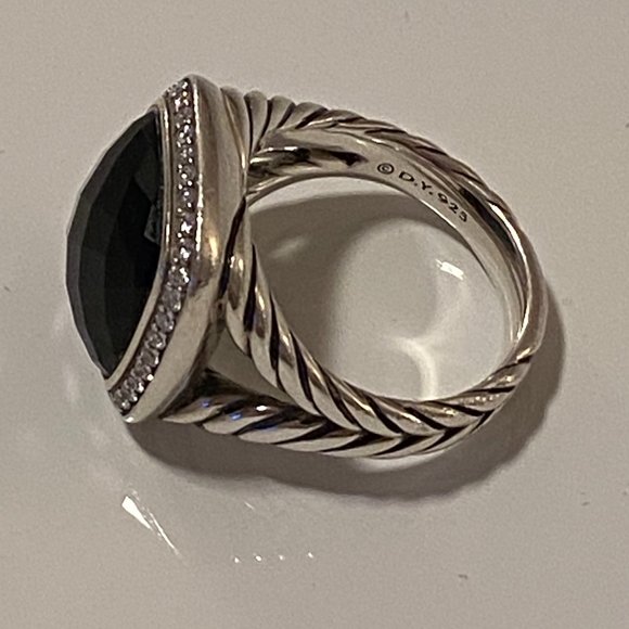 David Yurman Albion Ring-Black Onyx with Diamonds - Picture 10 of 16